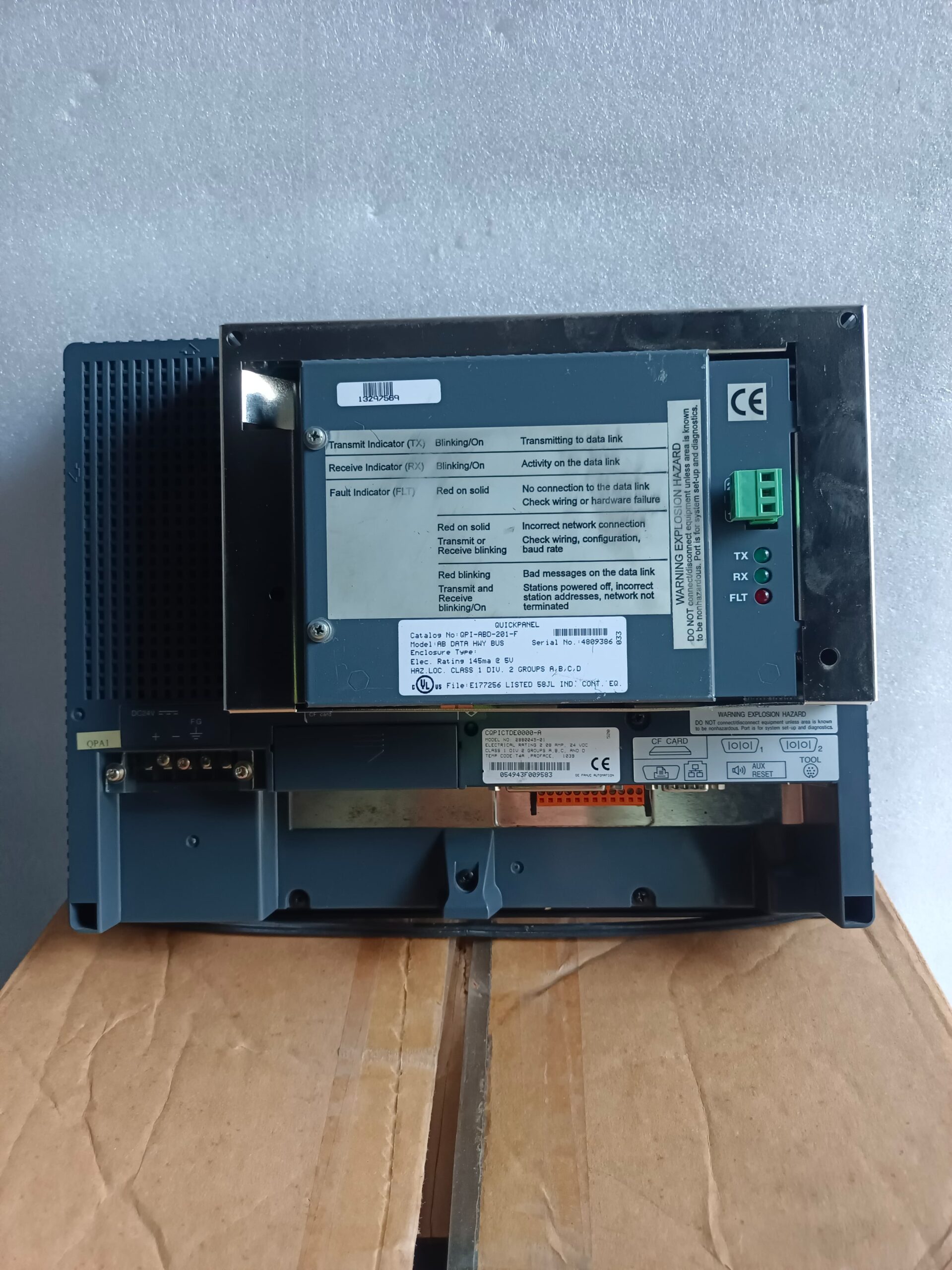 GE Fanuc QuickPanel CQPICTDE0000-A Industrial HMI Touch Panel – New with Box thumbnail 7
