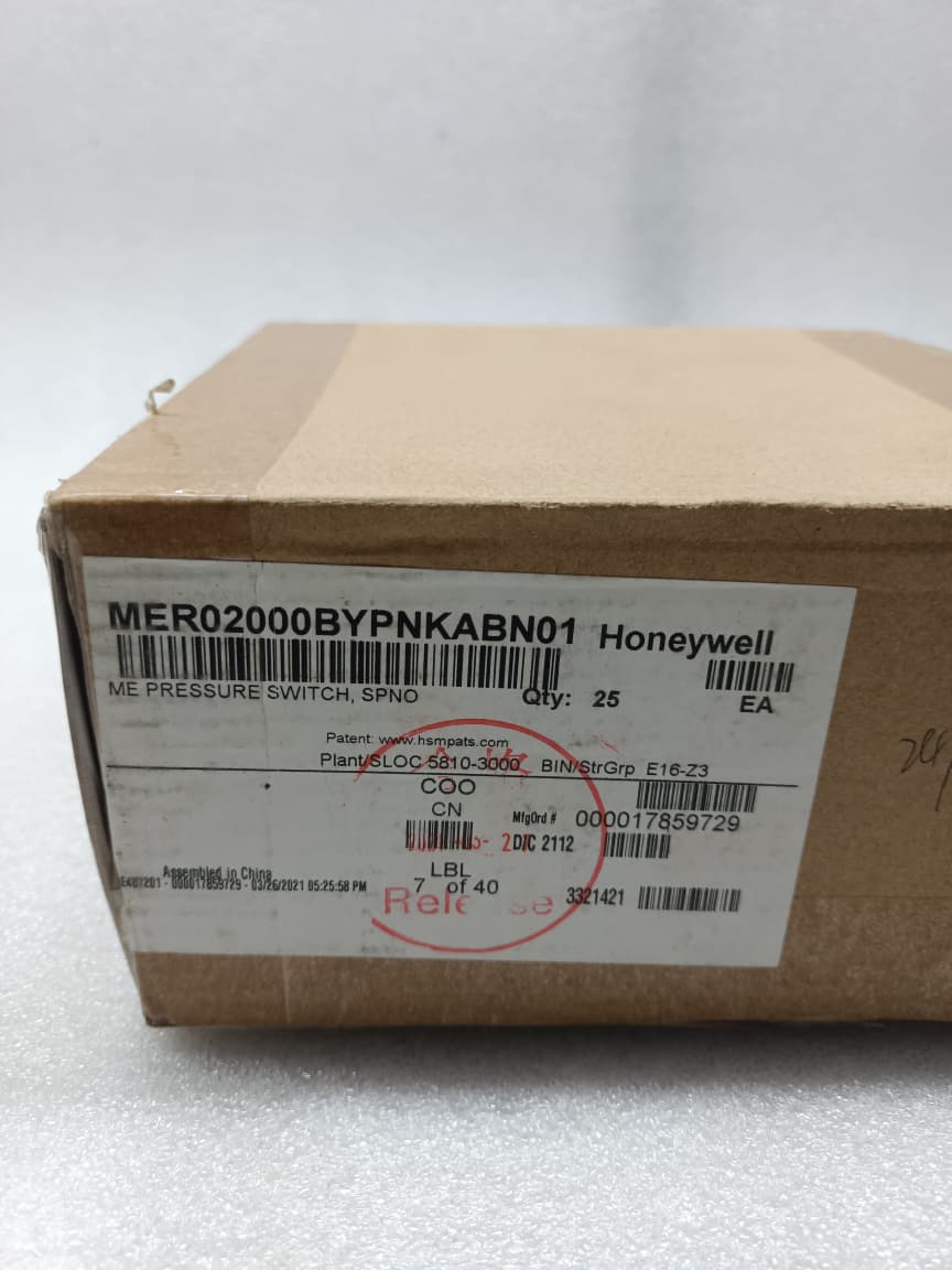 Honeywell MER02000BYPNKABN01 Industrial Pressure Switch High-Performance Process Control Pressure Monitoring Device thumbnail 3