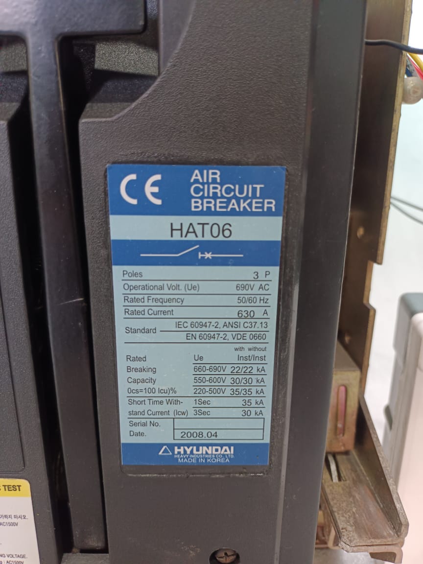 HYUNDAI HAT 06 Air Circuit Breaker (ACB) | Low Voltage Industrial Power Distribution And Protection Solution thumbnail 10