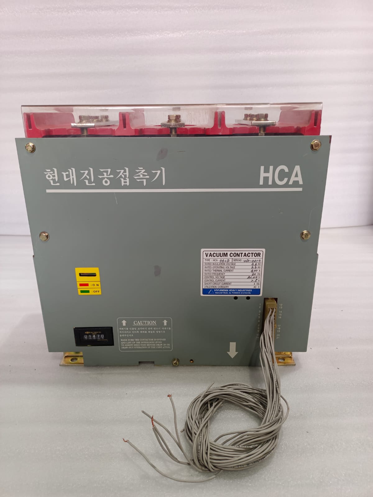 Hyundai HCA-34CF Vacuum Contactor – 400A Medium Voltage Industrial Vacuum Switching Contactor thumbnail 5