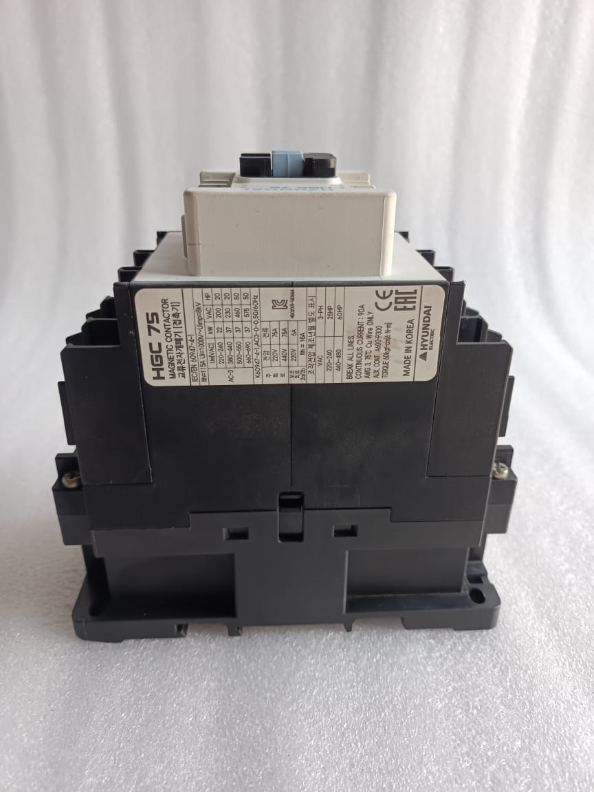 Hyundai HGC-75 Magnetic Contactor | Heavy-Duty Industrial Motor Control And Power Switching Contactor thumbnail 10