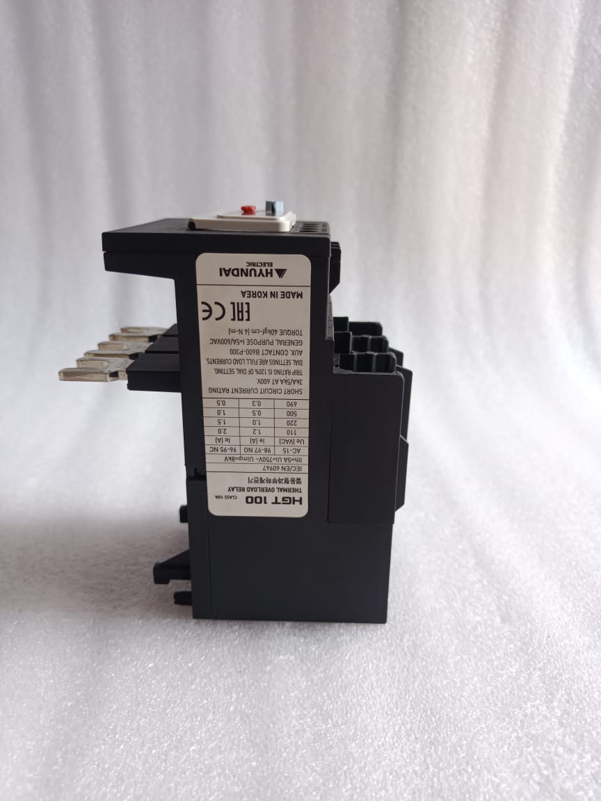Hyundai HGT100 Thermal Overload Relay 70A–100A – Industrial Motor Protection Relay thumbnail 7