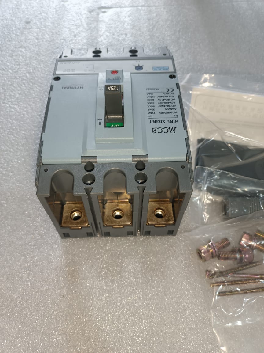 Hyundai HIBL203NT-E MCCB 3 Pole 125A Molded Case Circuit Breaker (MCCB) – Thermal Magnetic Protection thumbnail 10