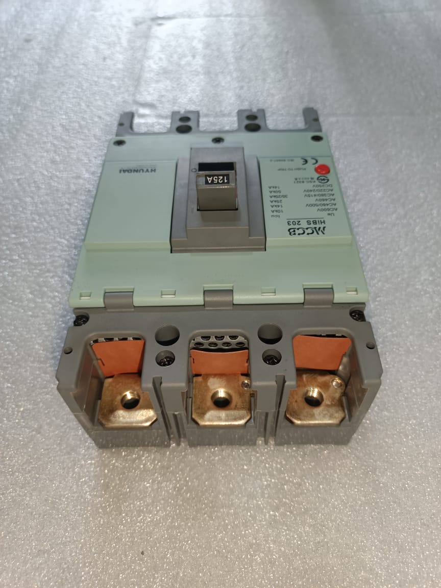 Hyundai HIBS203 MCCB 3P 125A – 3 Pole 125 Amp Molded Case Circuit Breaker for Industrial Protection thumbnail 8