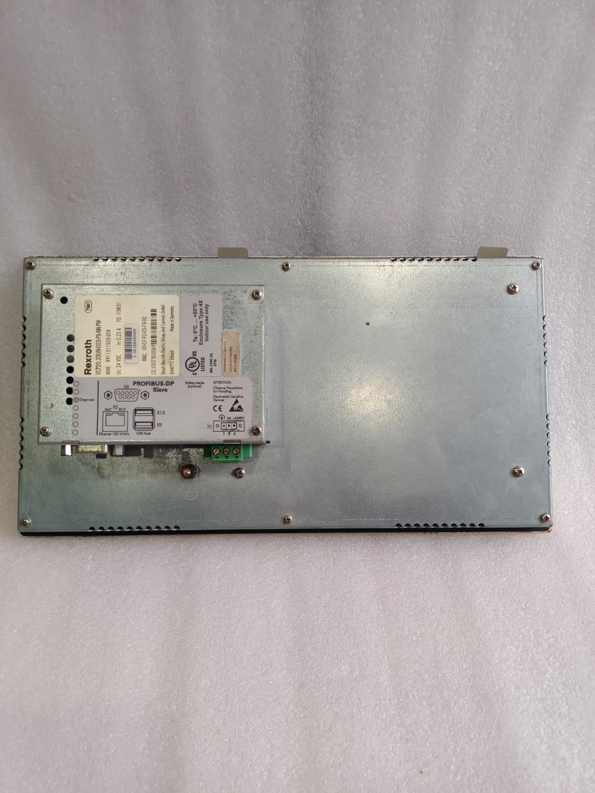 Rexroth IndraControl VCP20 VCP20.2DUN-003-PB-NN-PW Industrial HMI Operator Panel thumbnail 2