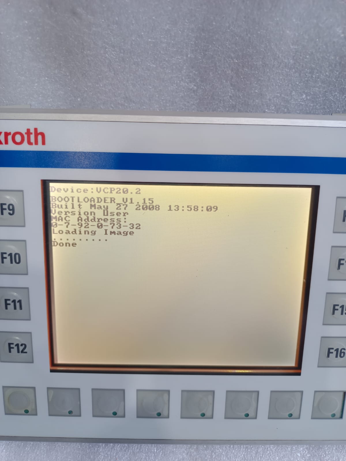 Rexroth IndraControl VCP20 VCP20.2DUN-003-PB-NN-PW Industrial HMI Operator Panel thumbnail 8