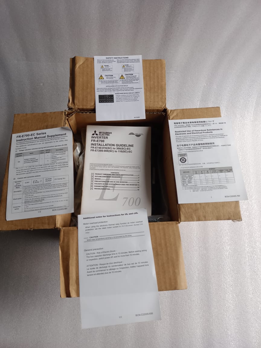 MITSUBISHI E700 FR-E740-170-EC 10HP 480V AC Drive – Industrial Variable Frequency Drive (VFD) for Precision Motor Control thumbnail 3