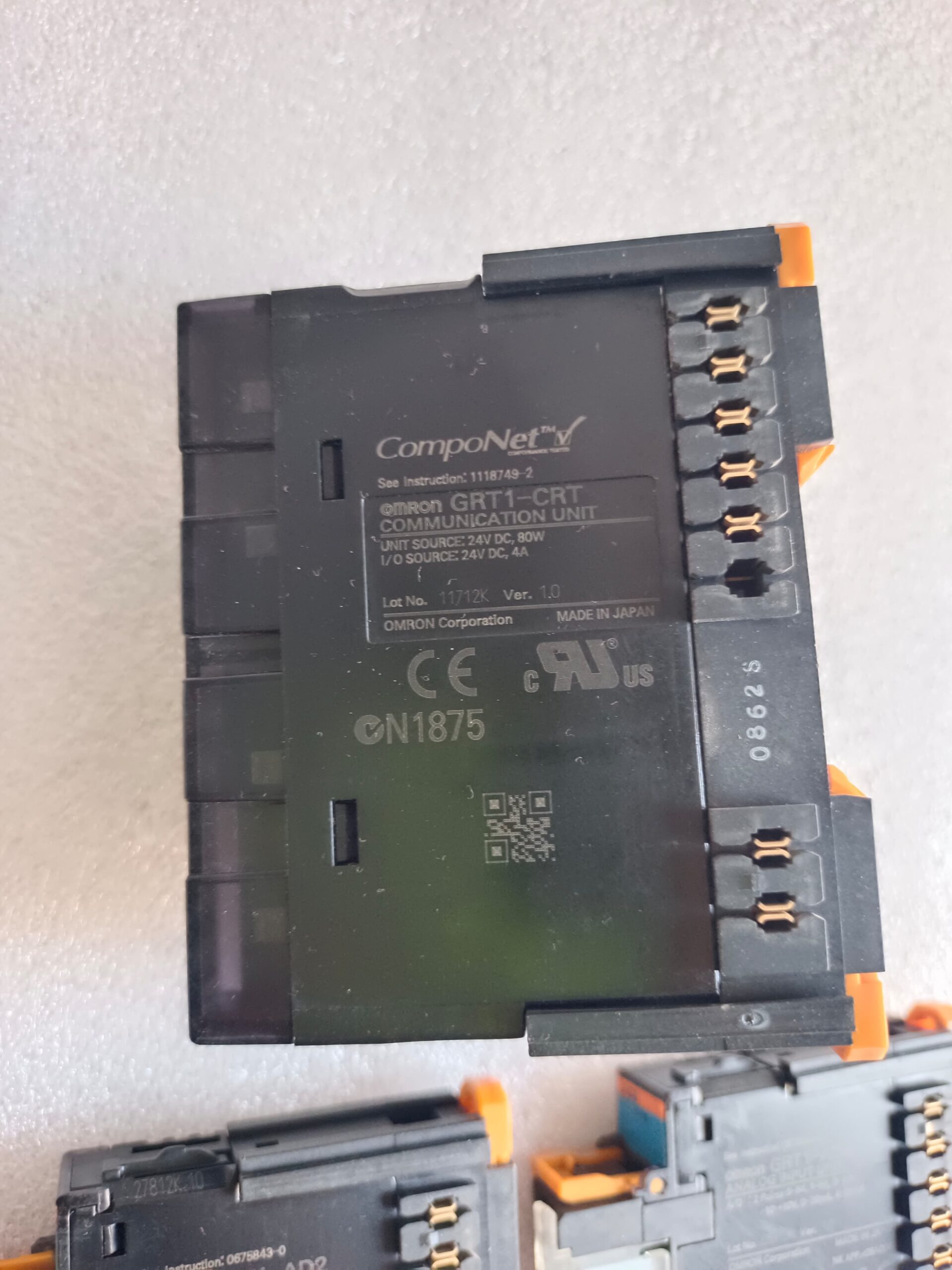 Omron SmartSlice GRT1 Remote I/O System Package – GRT1-CRT, Analog I/O, Temperature And Digital Output Modules Full Rack thumbnail 10