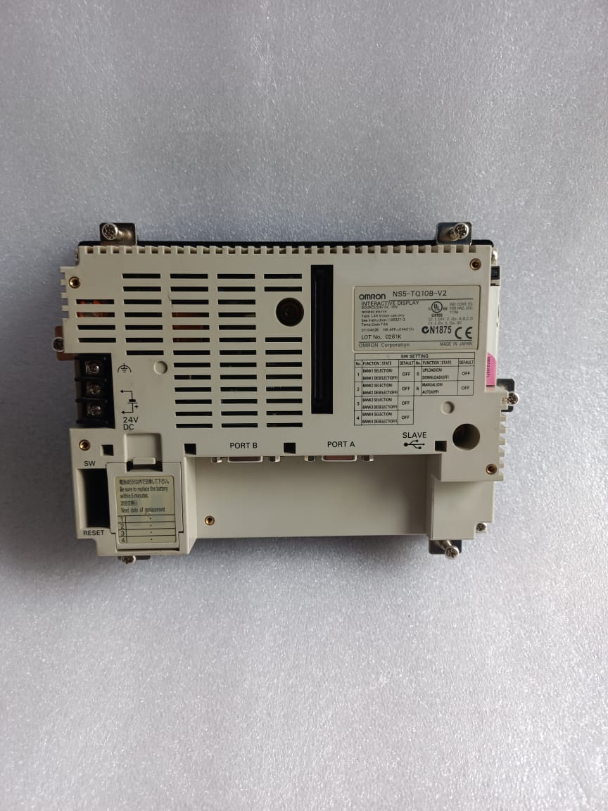 Omron Corporation NS5-TQ10B-V2 Interactive Display HMI | 5.7 TFT Industrial Touchscreen Operator Panel thumbnail 3