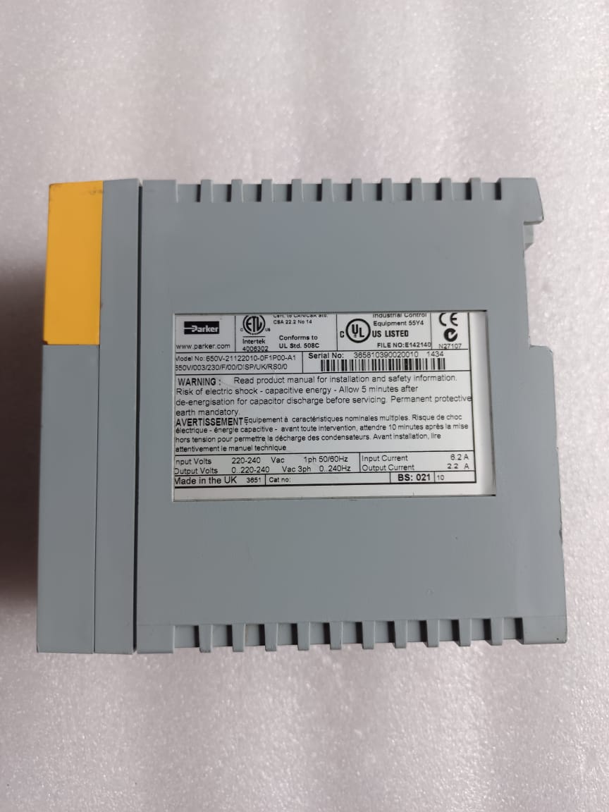 PARKER 650V-21122010-0F1P00-A1 AC Drive – Parker 650V Series Variable Frequency Drive (VFD) for Industrial Motor Control thumbnail 3
