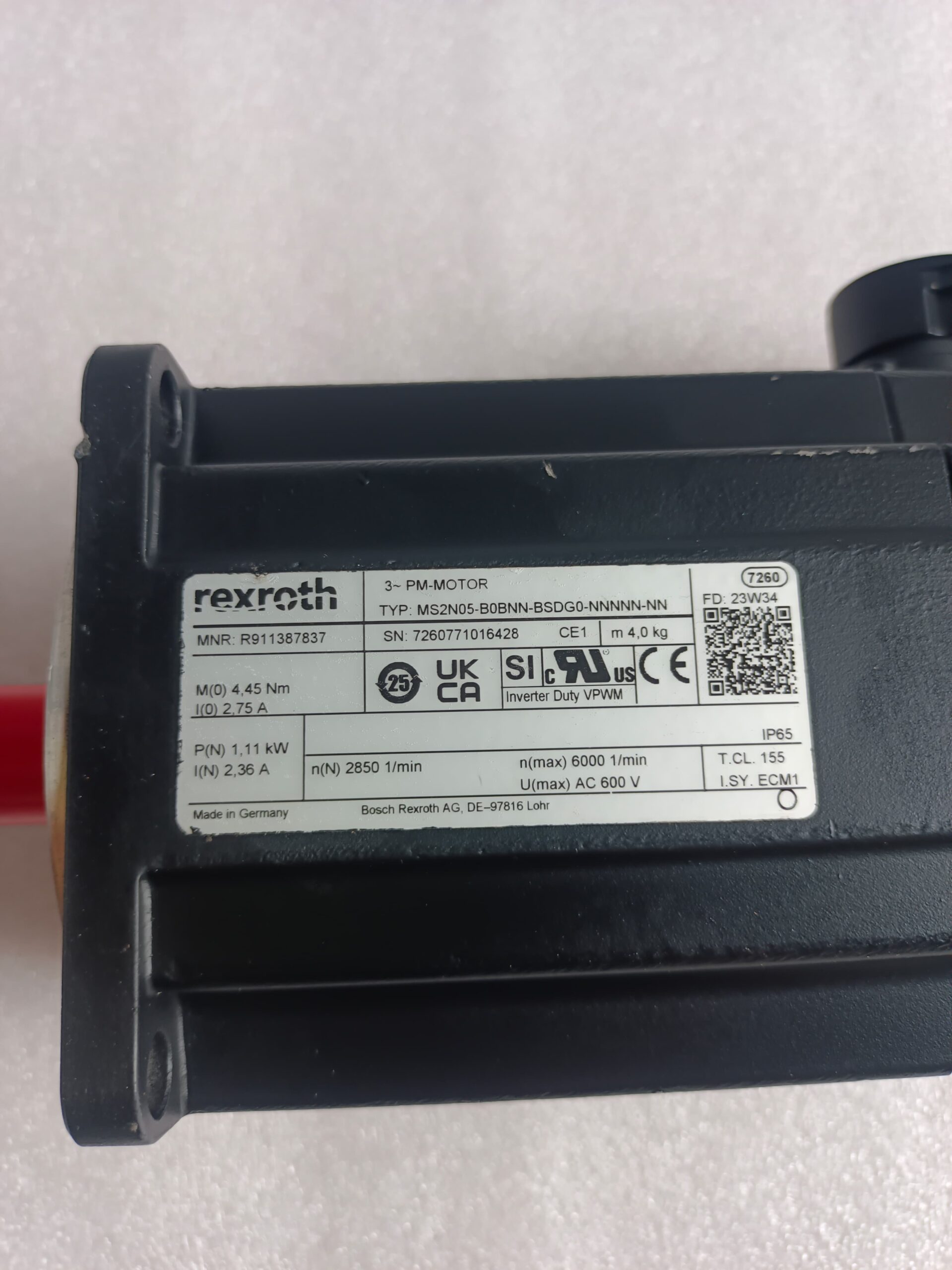 Rexroth MS2N05-B0BNN-BSDG0-NNNNN-NN Servo Motor R911387837 – High Dynamic Precision Industrial Servo Motor thumbnail 8