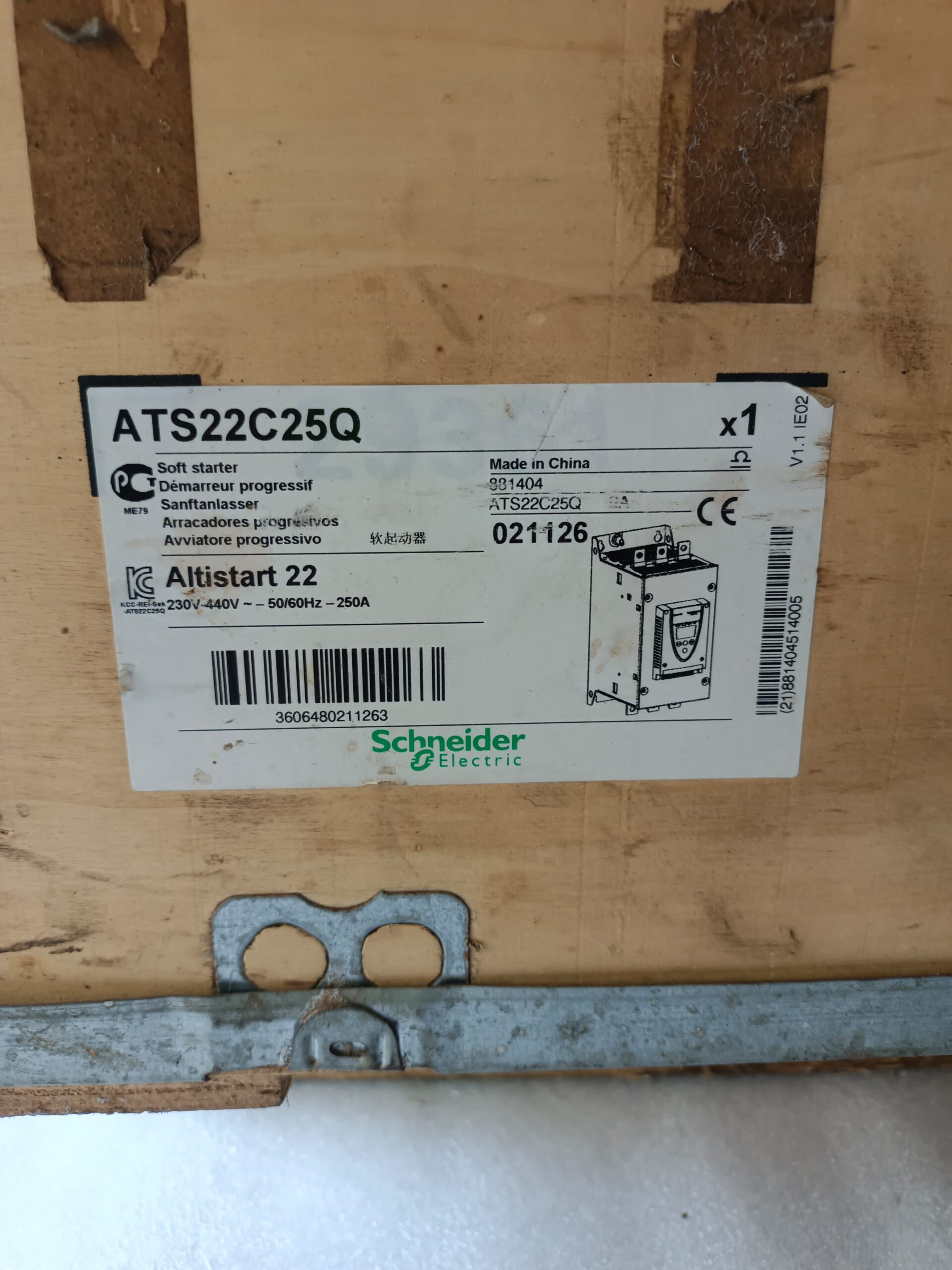 Schneider Electric ATS22C25Q Altistart 22 Soft Starter – 170HP Industrial Motor Soft Starter thumbnail 5