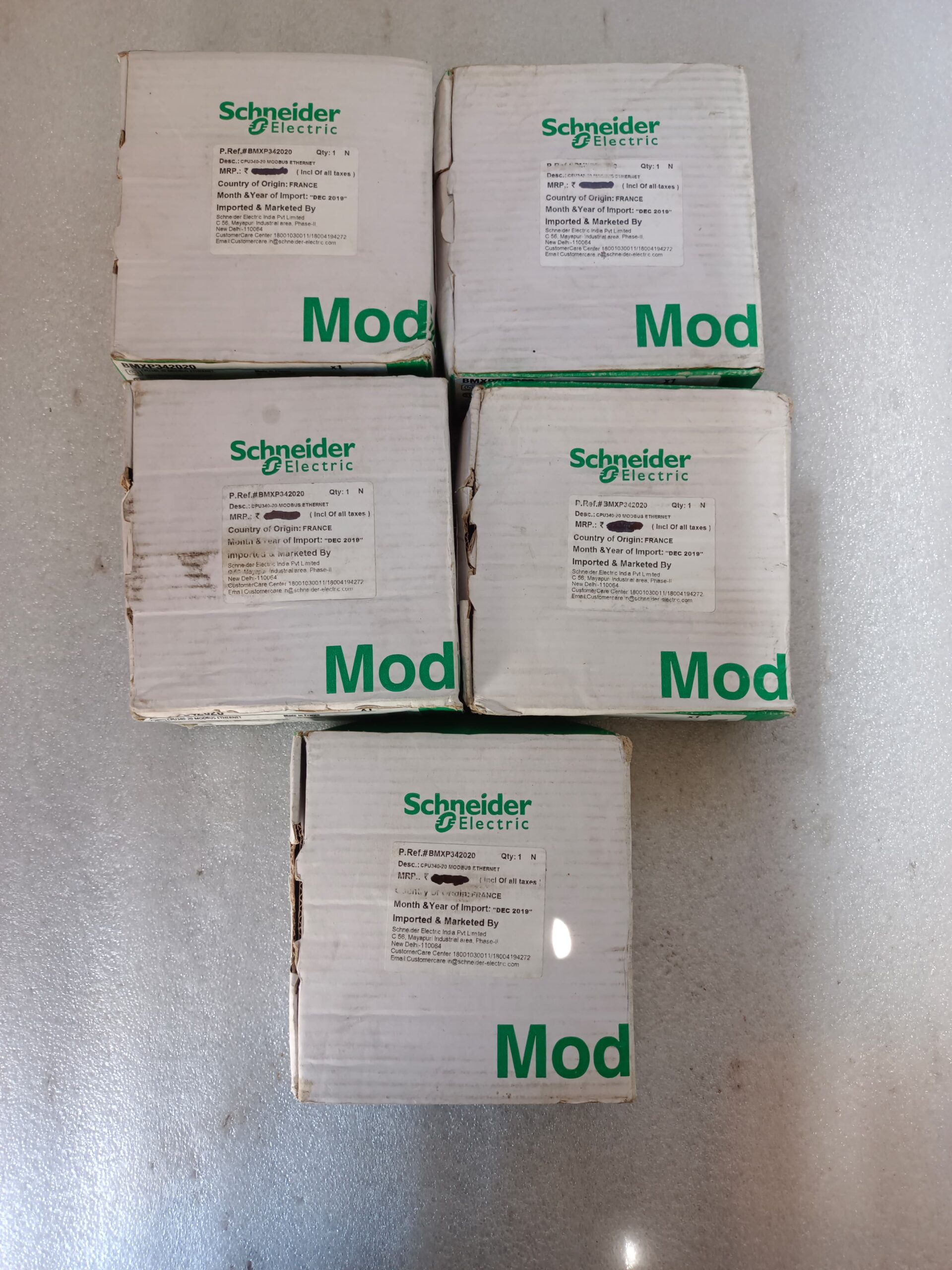 Schneider Electric BMXP342020 CPU340-20 Modicon M340 PLC Processor | Modbus And Ethernet Industrial Automation Controller thumbnail 2