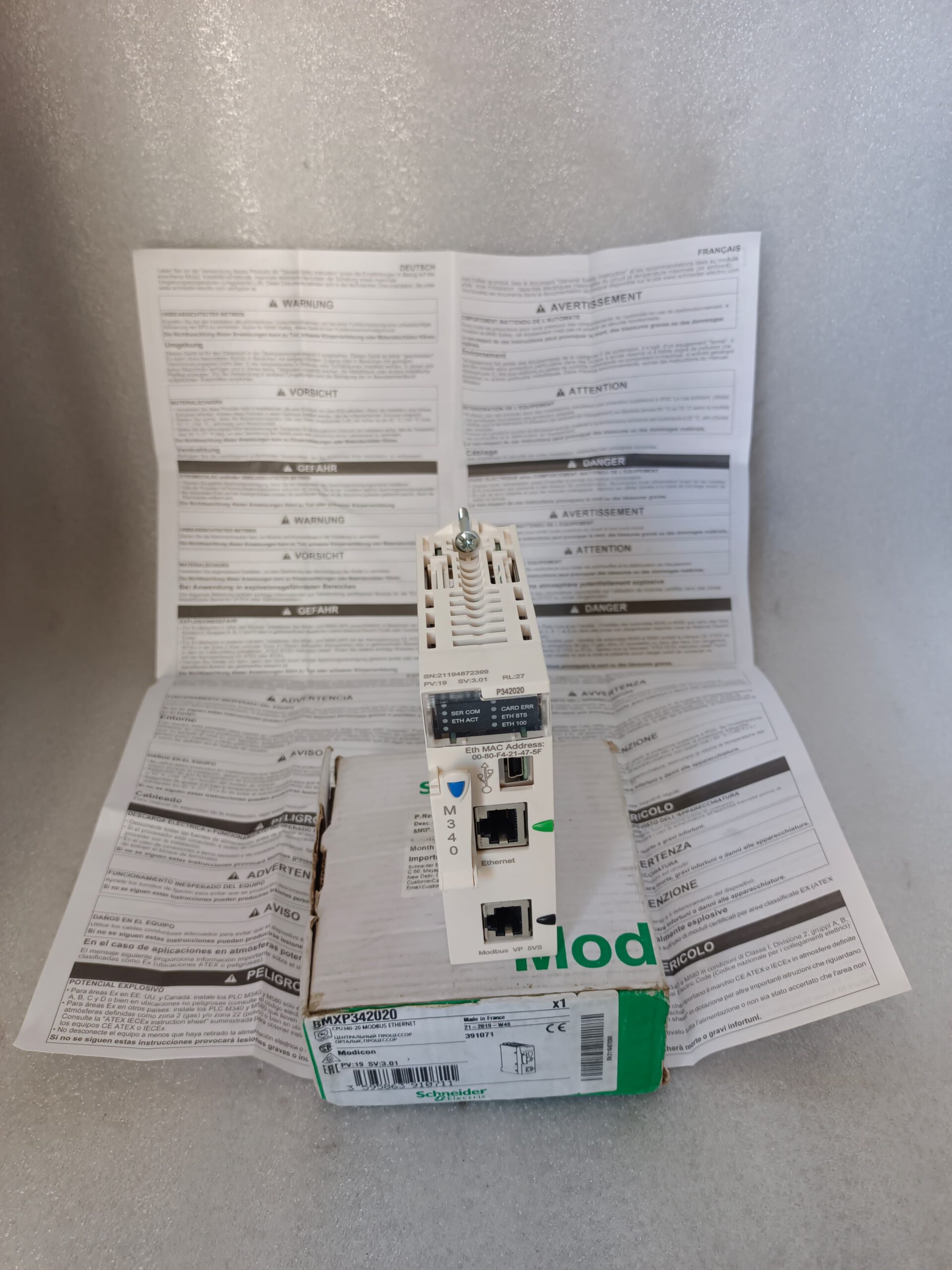 Schneider Electric BMXP342020 CPU340-20 Modicon M340 PLC Processor | Modbus And Ethernet Industrial Automation Controller thumbnail 6