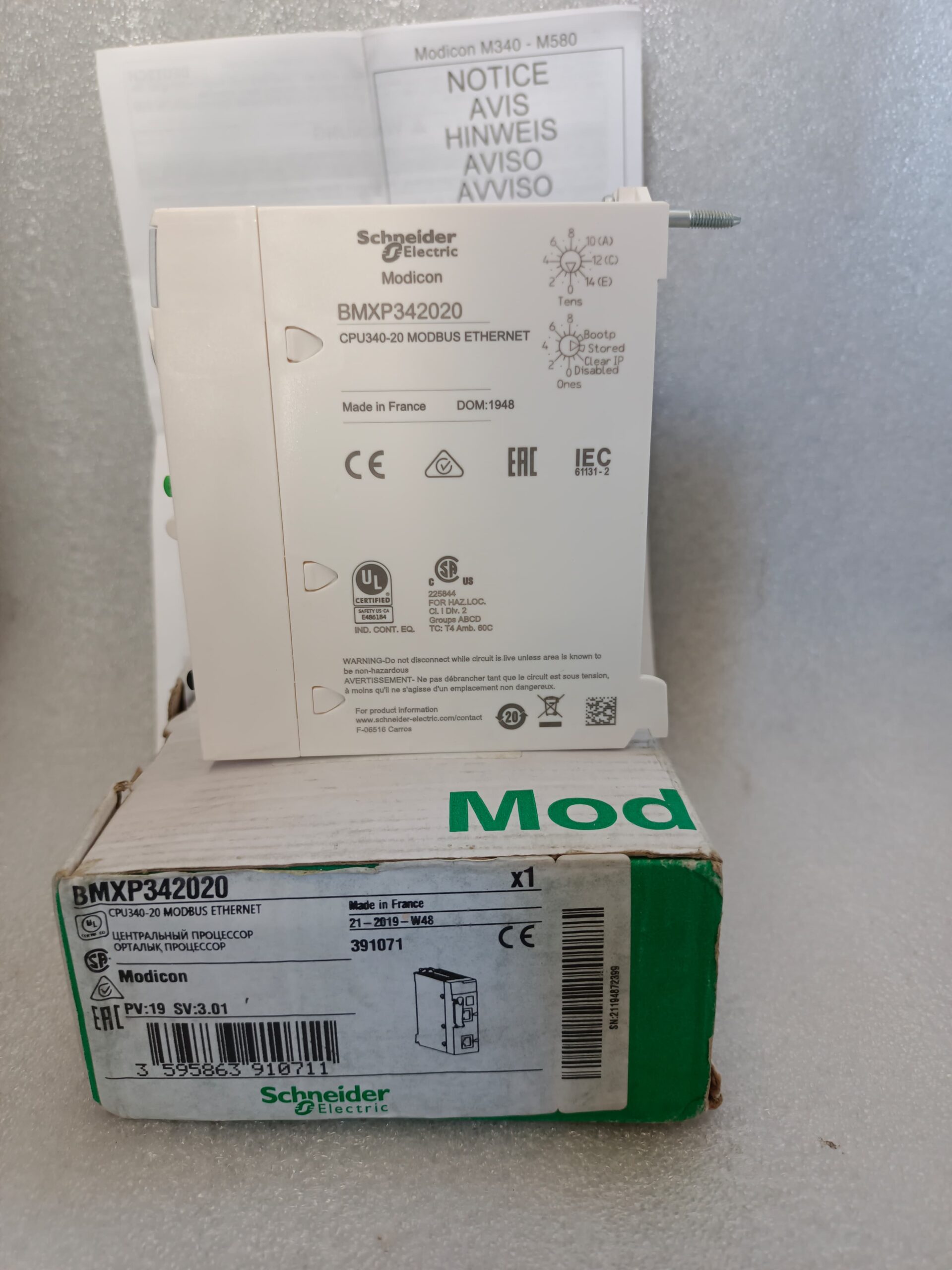 Schneider Electric BMXP342020 CPU340-20 Modicon M340 PLC Processor | Modbus And Ethernet Industrial Automation Controller thumbnail 8