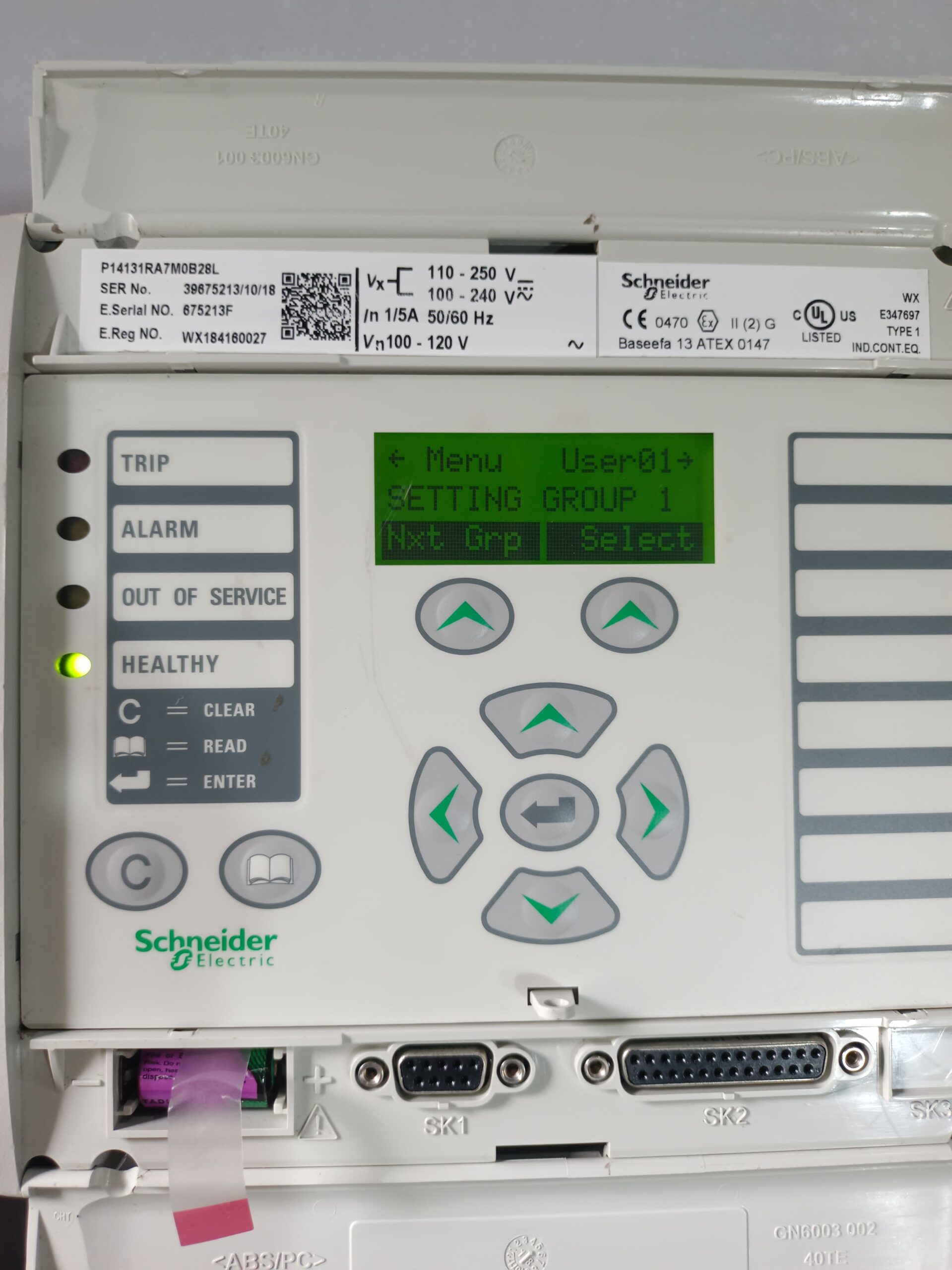 Schneider MiCOM P141 P14131RA7M0B28L Protection Relay – Advanced Feeder And Overcurrent Protection Relay thumbnail 13