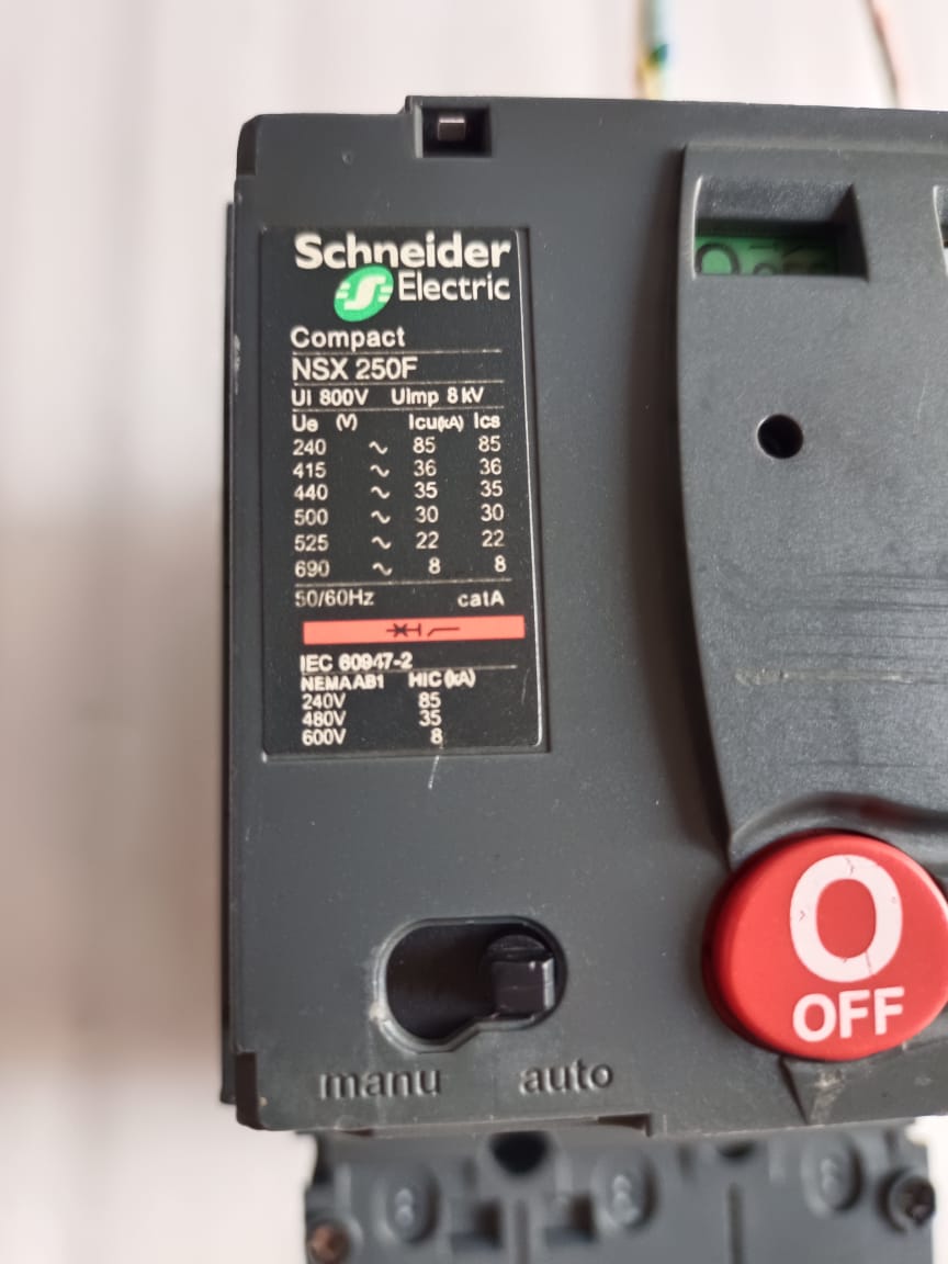 Schneider Electric Compact NSX250F MCCB with Motor Mechanism | 250A 3 Pole Motorised MCCB thumbnail 4