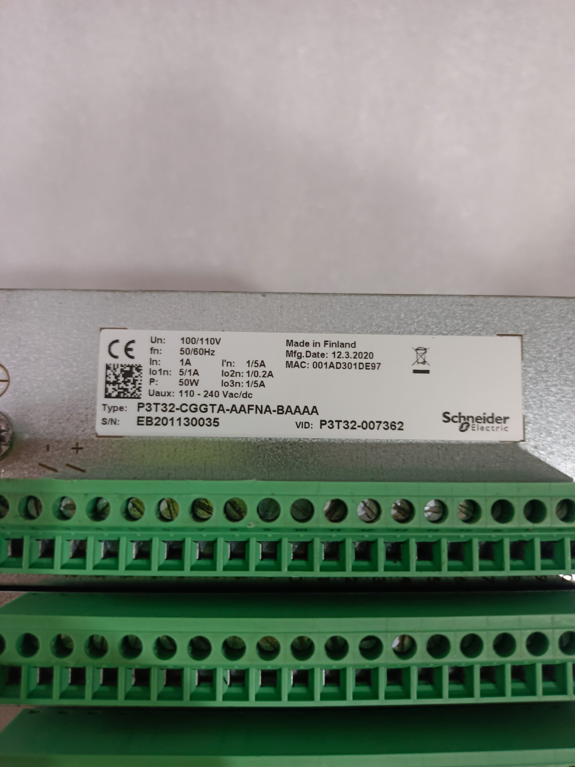 Schneider P3T32-007362 P3T32-CGGTA-AAFNA-BAAAA Protection Relay – Advanced Digital Transformer And Power System Protection Relay thumbnail 7