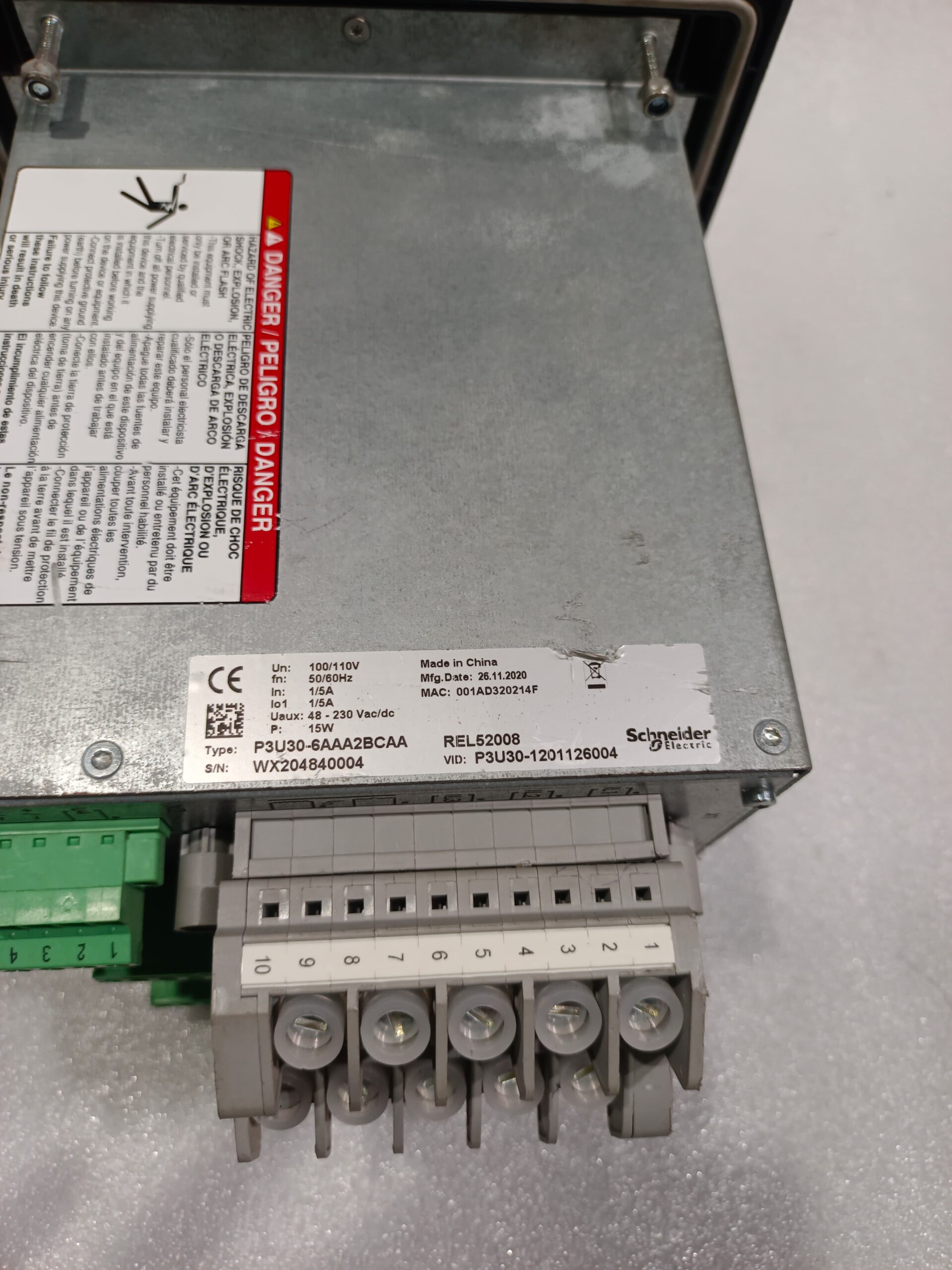 Schneider REL52008 P3U30-6AAA2BCAA Protection Relay – Advanced Digital Feeder And Power System Protection Relay thumbnail 6