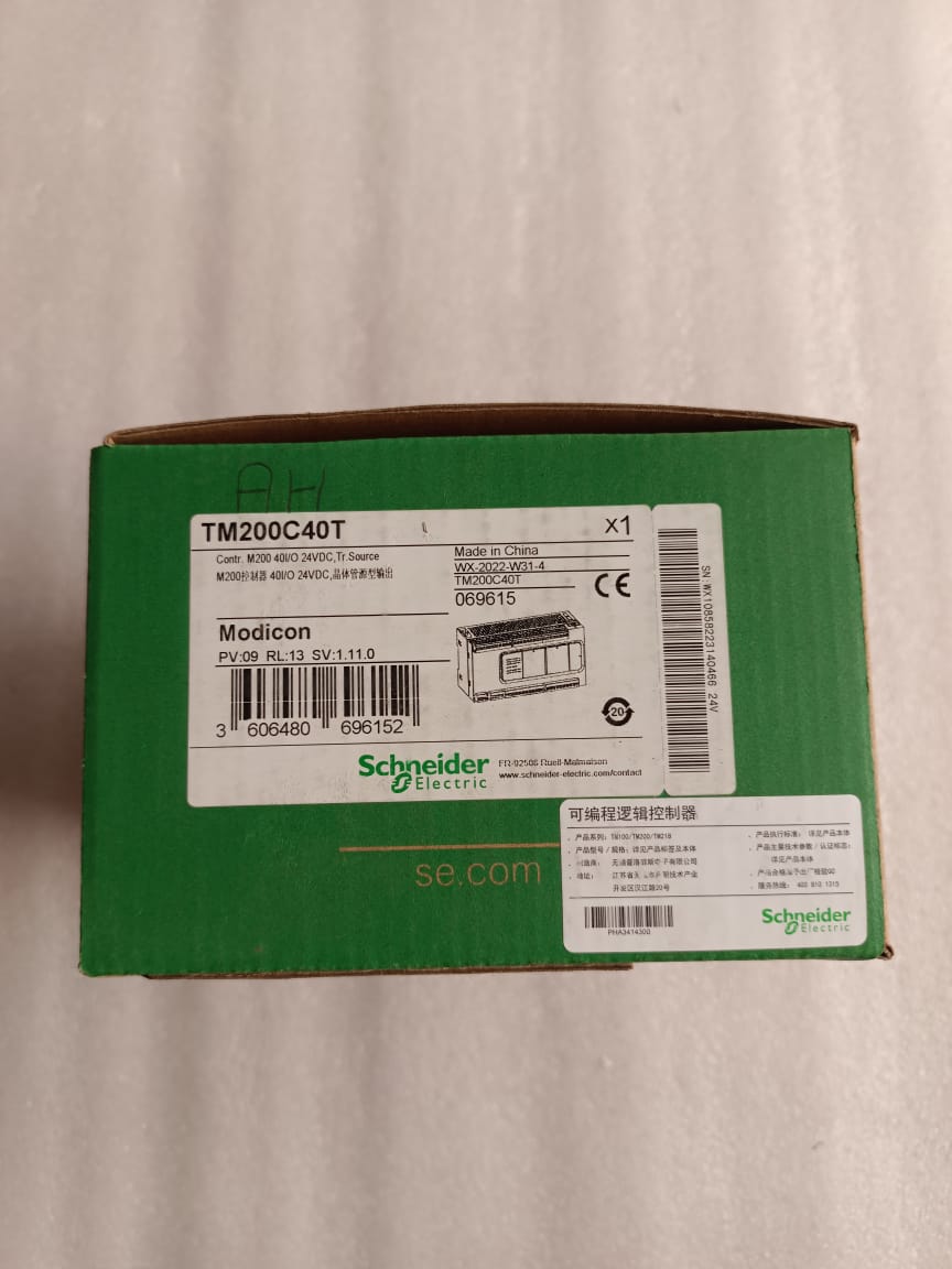 Schneider Electric TM200C40T Modicon M200 PLC Controller 40 I/O 24VDC Transistor Source Output thumbnail 3