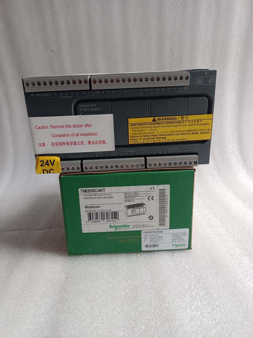 Schneider Electric TM200C40T Modicon M200 PLC Controller 40 I/O 24VDC Transistor Source Output thumbnail 5