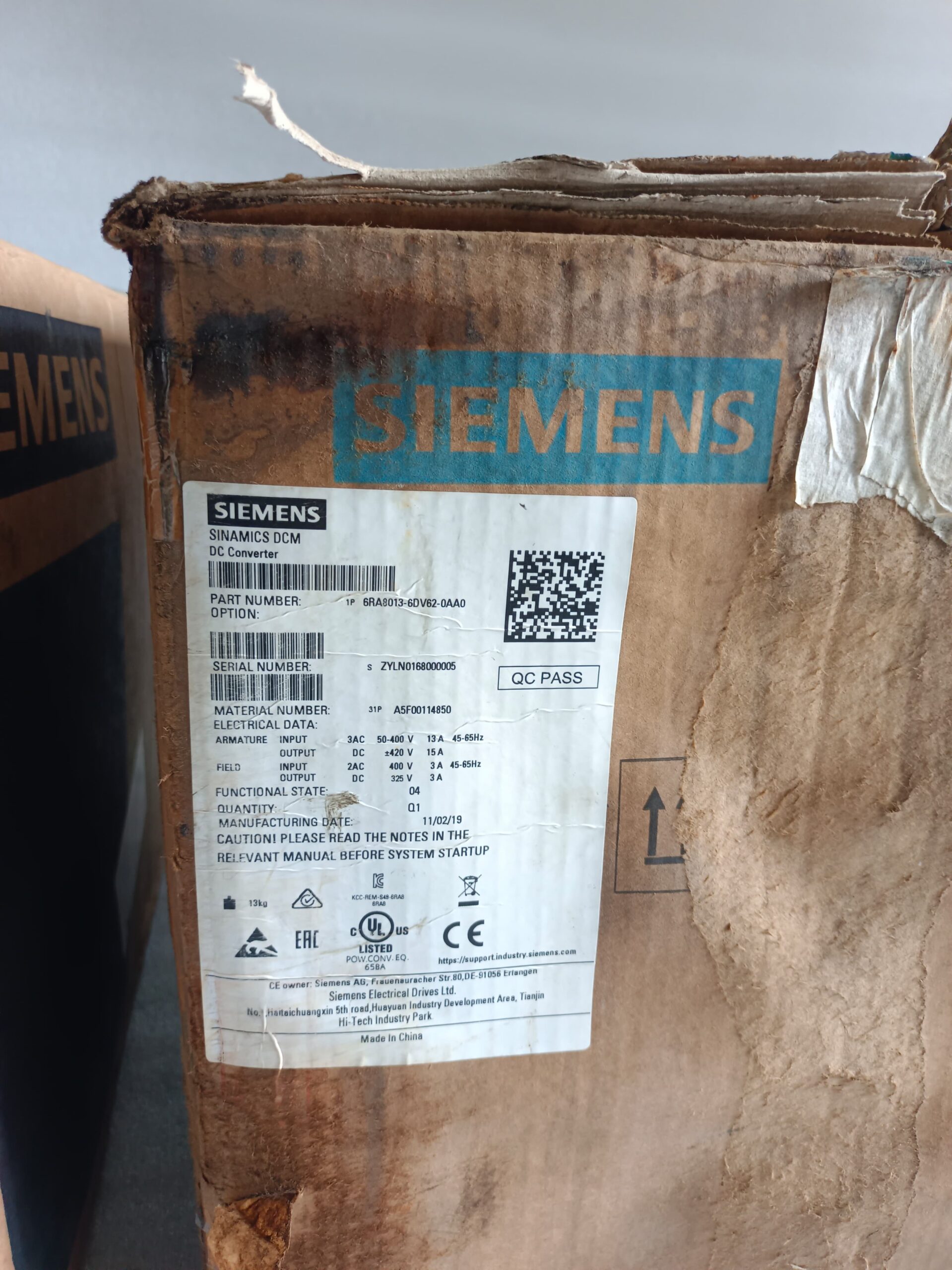 Siemens SINAMICS DCM 6RA8013-6DV62-0AA0 DC Converter Drive | Industrial DC Drive Converter for Motor Control Applications thumbnail 4