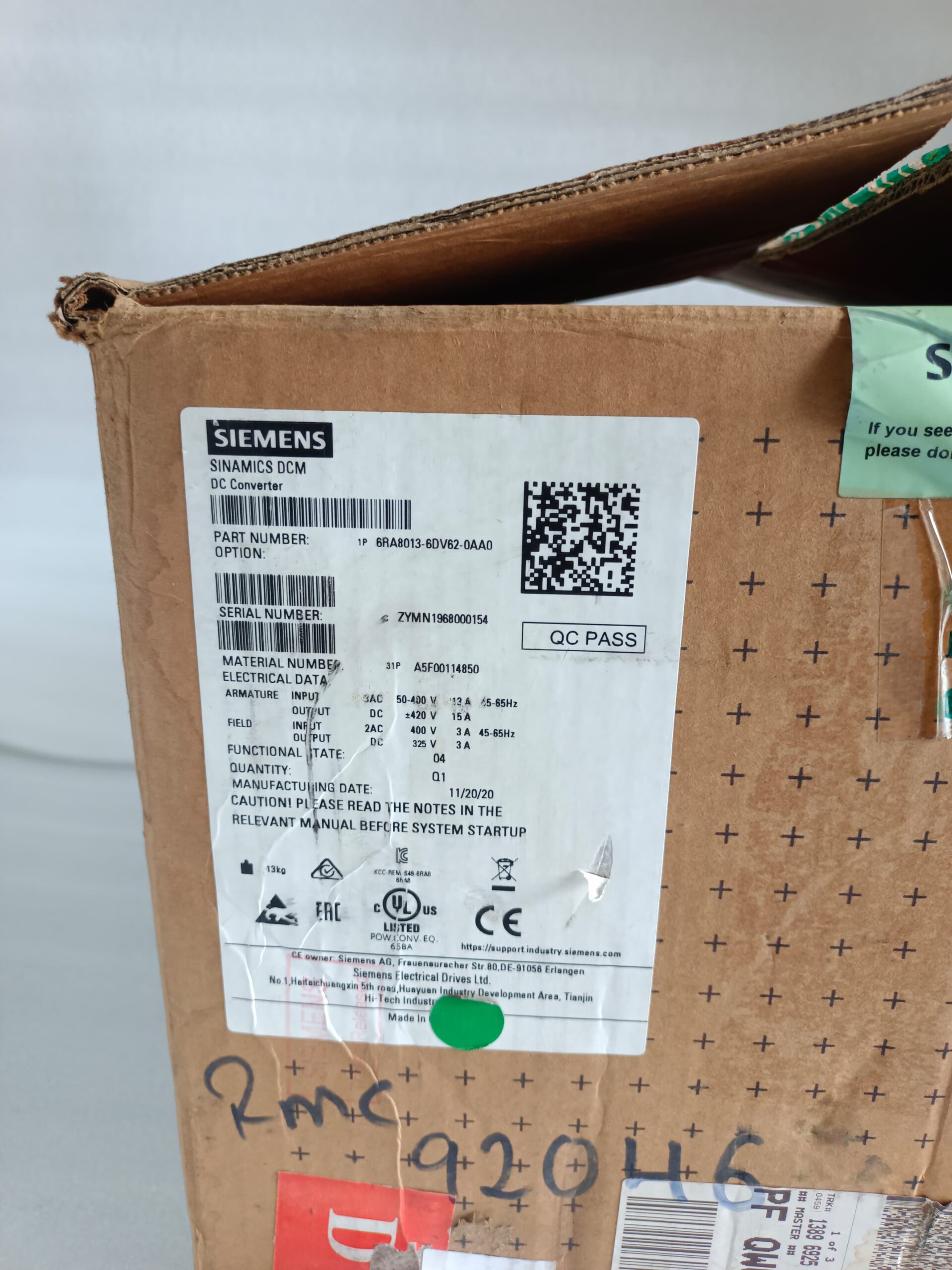 Siemens SINAMICS DCM 6RA8013-6DV62-0AA0 DC Converter Drive | Industrial DC Drive Converter for Motor Control Applications thumbnail 5