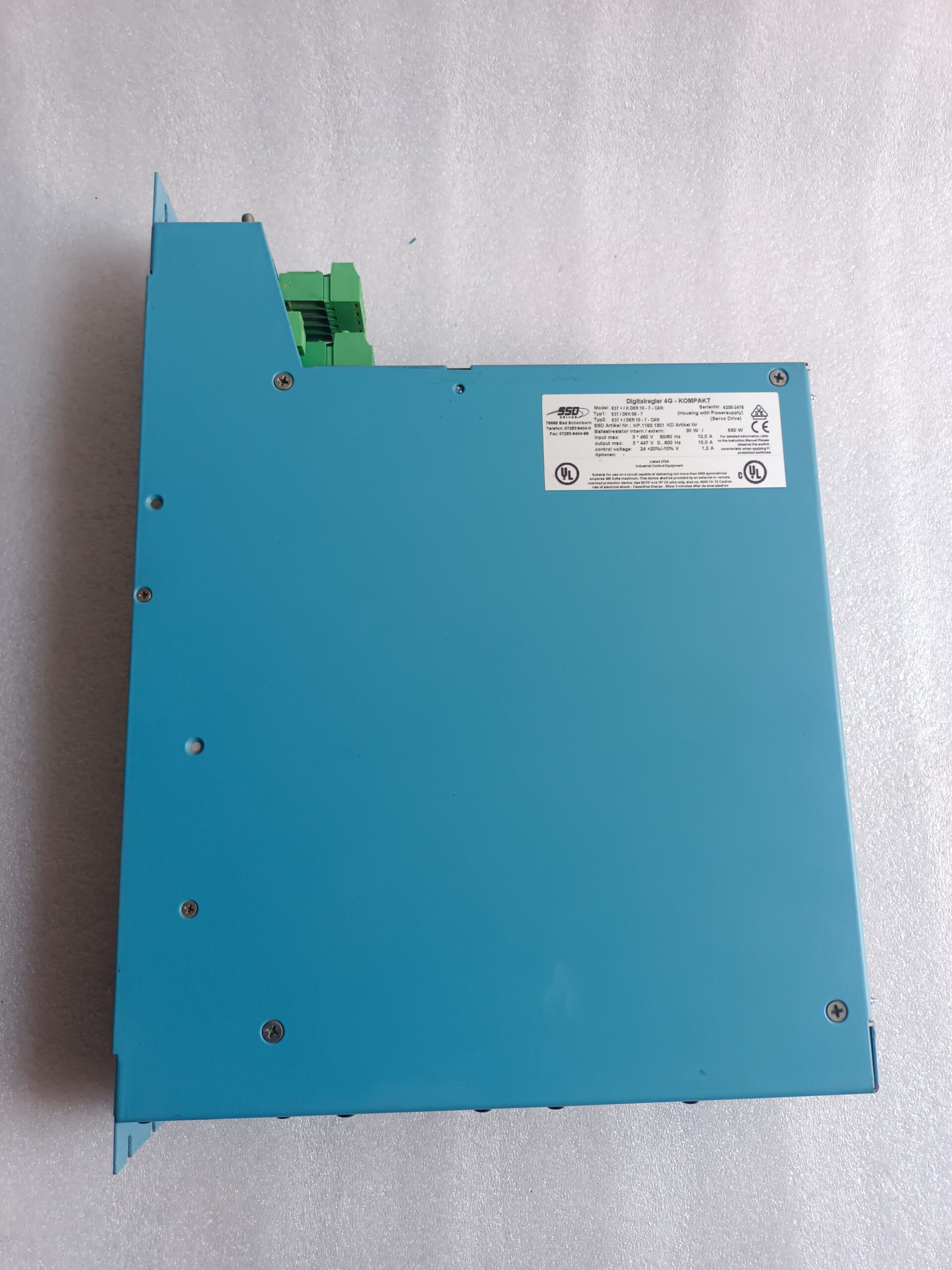 SSD Drives 637+/KD6R10-7-CAN, 637/D6K08-7 And 637+/D6R10-7-CAN DC Drive System – Industrial DC Motor Controller with CAN Communication thumbnail 5