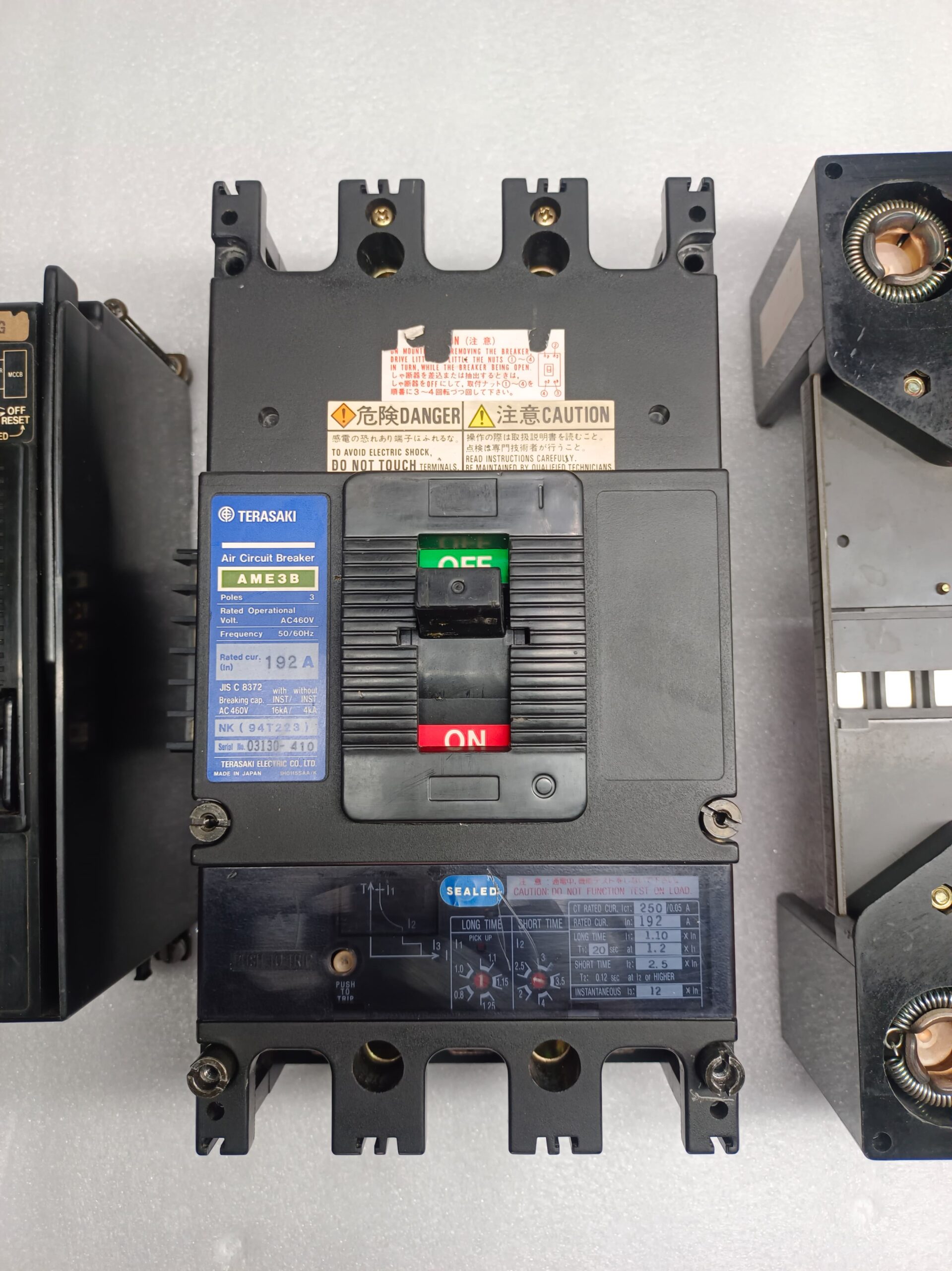 TERASAKI AME3B Air Circuit Breaker 250A 3 Pole with XMD4M Motor Operator | AC 200-220V ACB Power Distribution Solution thumbnail 11