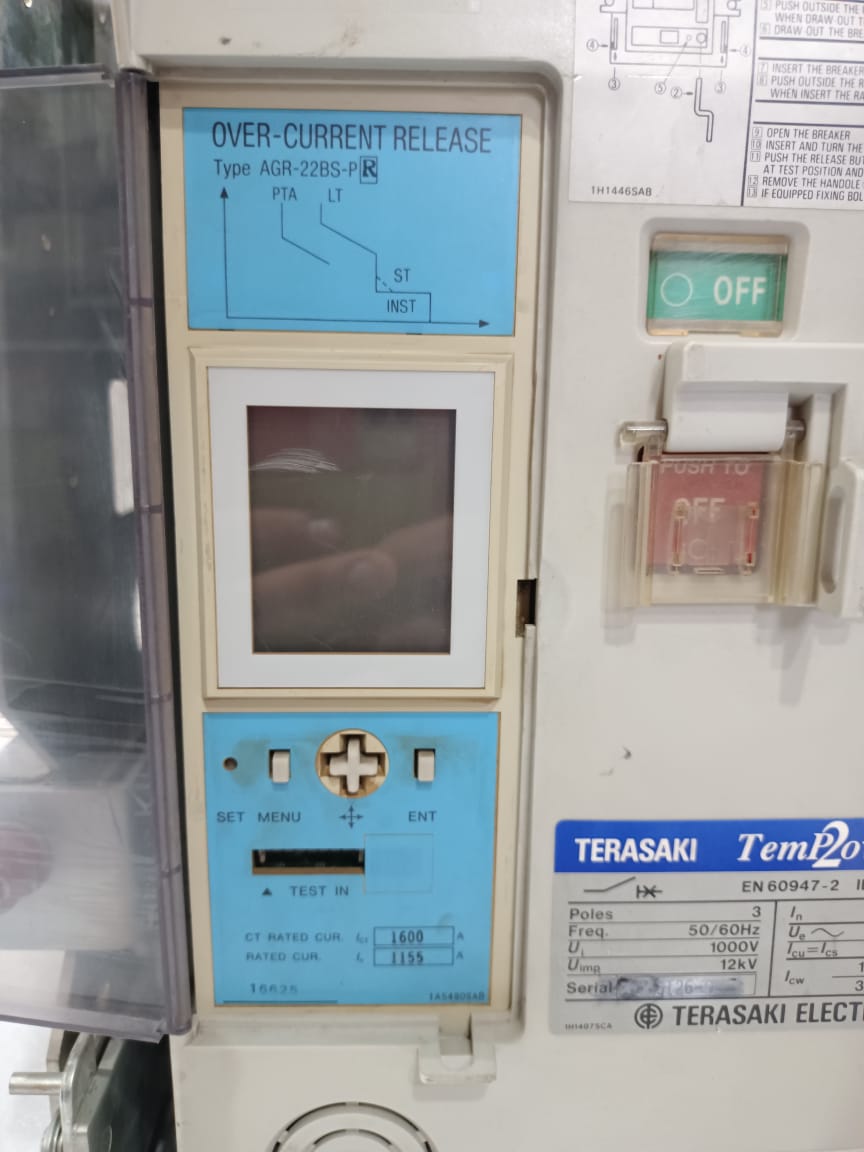 Terasaki Electric AR216S Air Circuit Breaker TemPower2 ACB – Industrial Low Voltage Power Distribution Breaker thumbnail 8