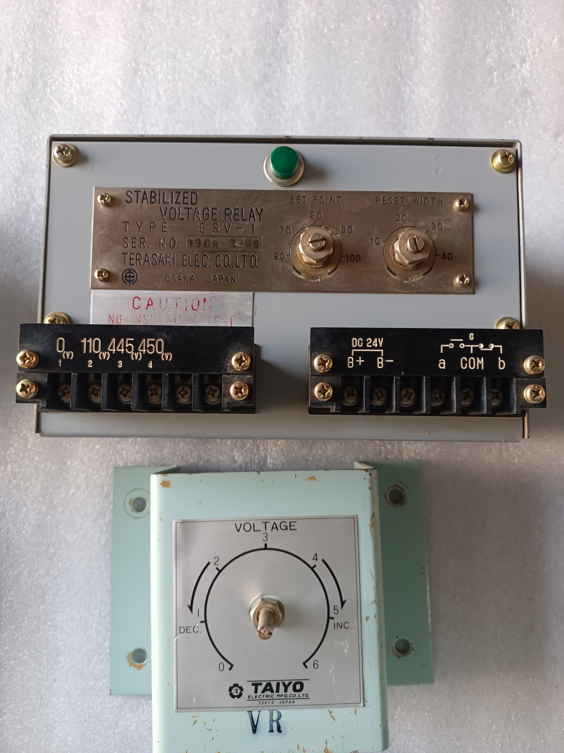 Terasaki ESV-1 Stabilized Voltage Relay – Advanced Electrical Voltage Monitoring And Protection Relay thumbnail 4