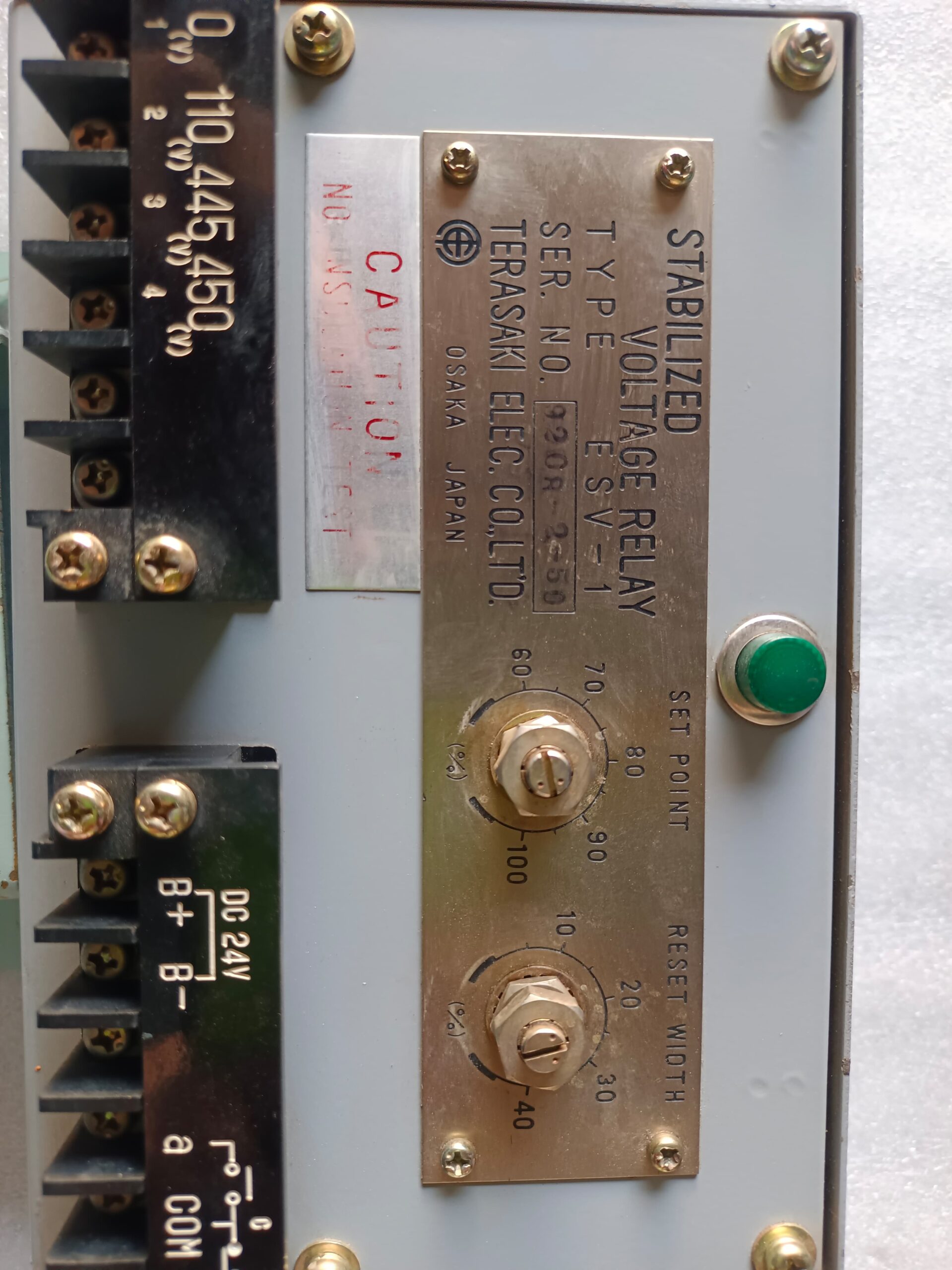 Terasaki ESV-1 Stabilized Voltage Relay – Advanced Electrical Voltage Monitoring And Protection Relay thumbnail 7