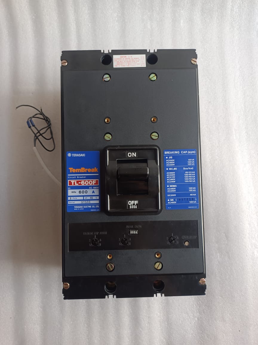 Terasaki TL-600F MCCB 600A 3/4 Pole Molded Case Circuit Breaker – Thermal Magnetic Protection for Industrial Panels thumbnail 5