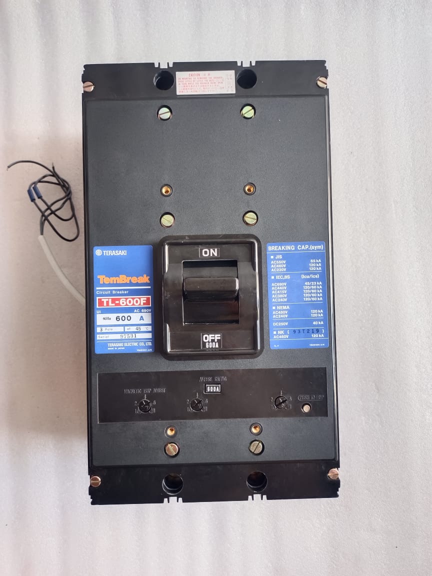 Terasaki TL-600F MCCB 600A 3/4 Pole Molded Case Circuit Breaker – Thermal Magnetic Protection for Industrial Panels thumbnail 7