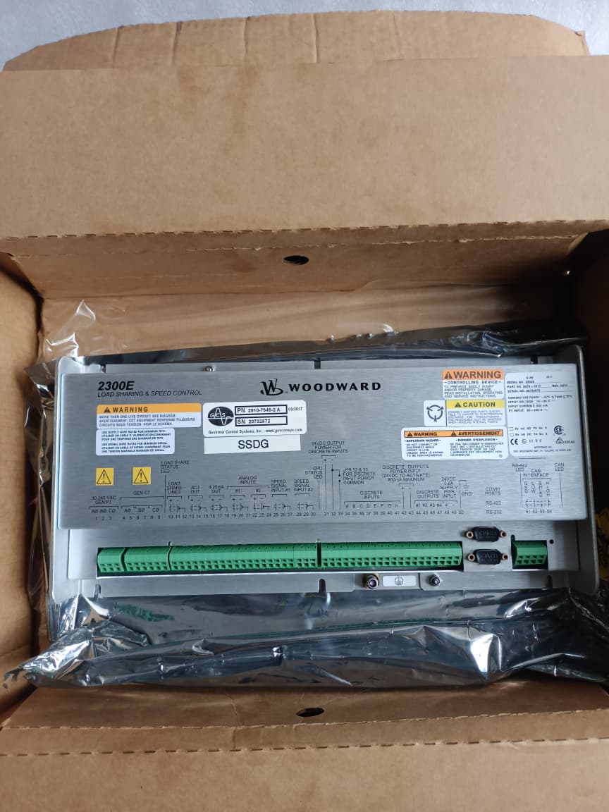 WOODWARD 2300E Load Sharing And Speed Control 8273-1017 Digital Engine Governor Generator Load Sharing Module thumbnail 5