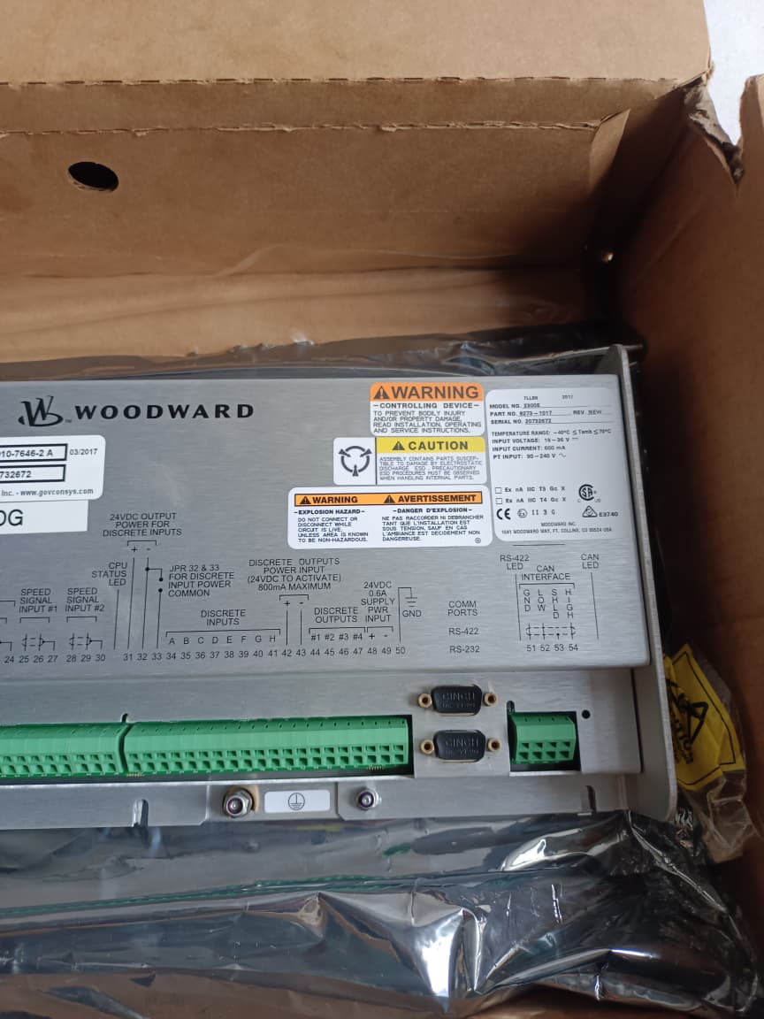 WOODWARD 2300E Load Sharing And Speed Control 8273-1017 Digital Engine Governor Generator Load Sharing Module thumbnail 8