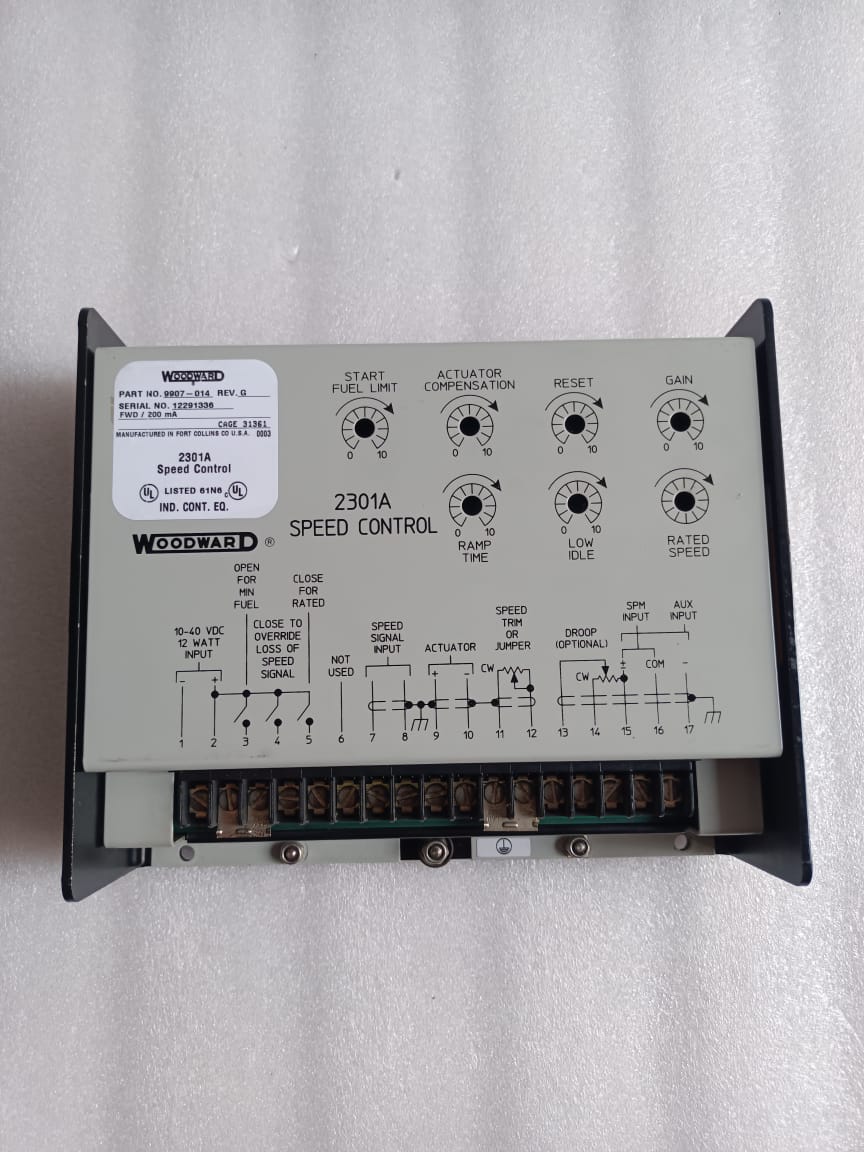 Woodward 2301 Speed Control 9907-014 – Digital Load Sharing And Engine Governing Control Module thumbnail 4