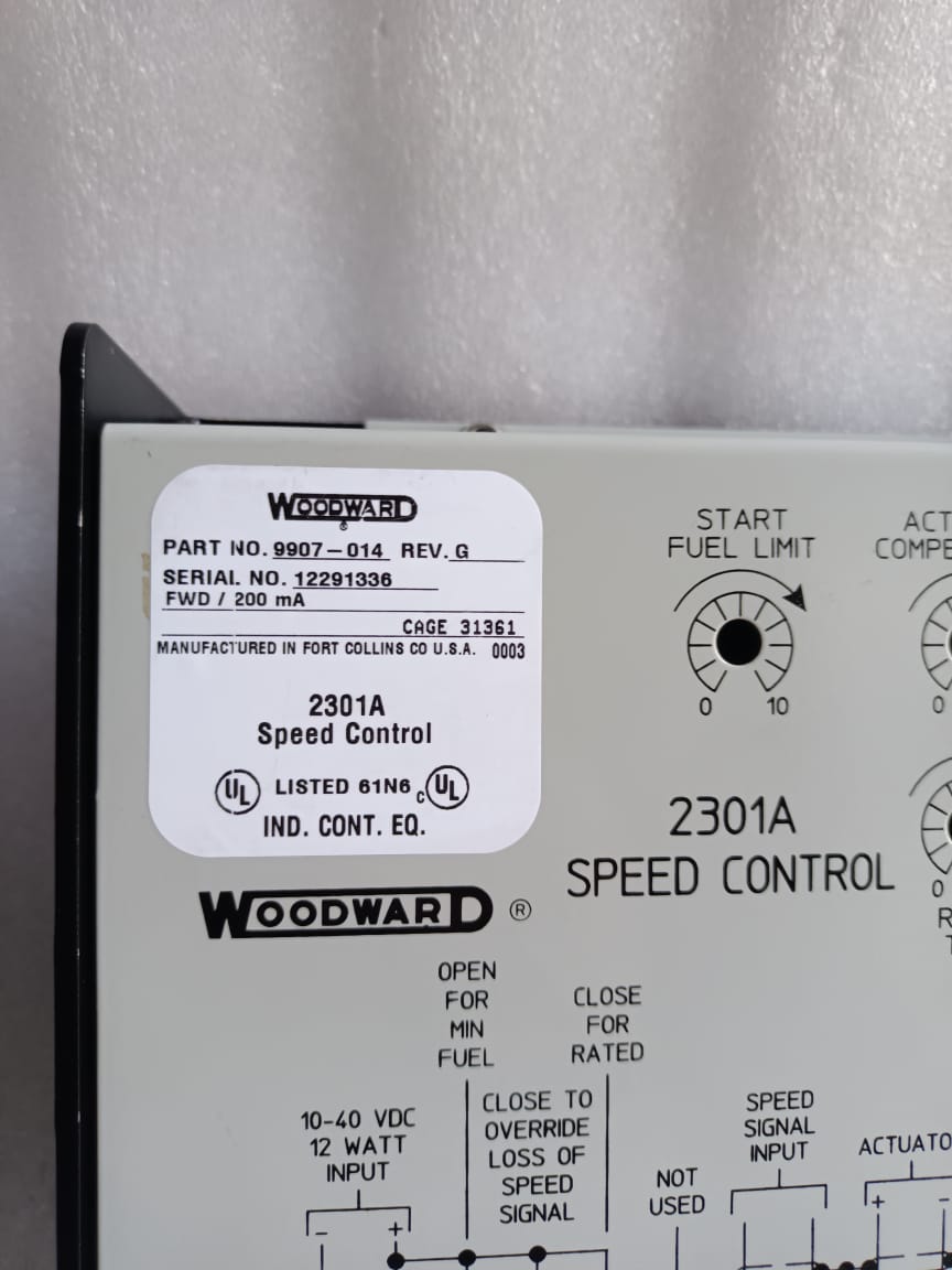 Woodward 2301 Speed Control 9907-014 – Digital Load Sharing And Engine Governing Control Module thumbnail 7