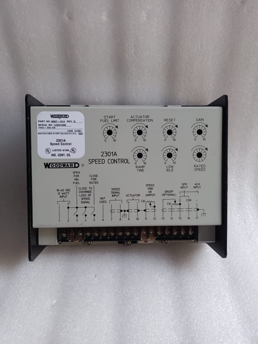 Woodward 2301 Speed Control 9907-014 – Digital Load Sharing And Engine Governing Control Module thumbnail 9