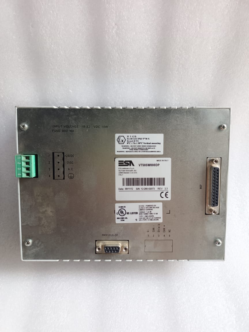 ESA VT505W000DP Industrial HMI Touch Panel Operator Interface Display Unit thumbnail 4