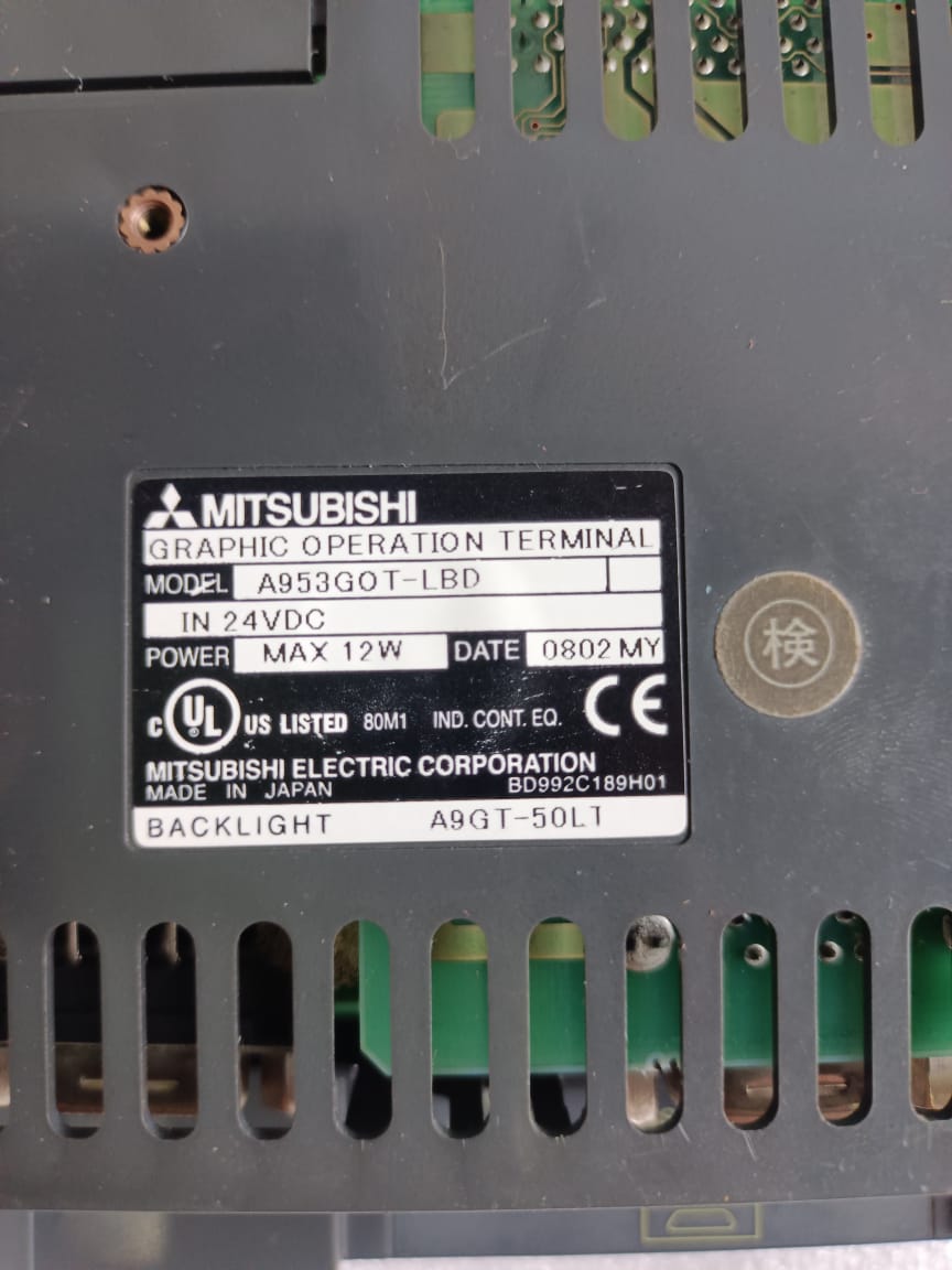 Mitsubishi A953GOT-LBD GOT Series HMI Touch Panel Industrial Operator Interface Display thumbnail 7