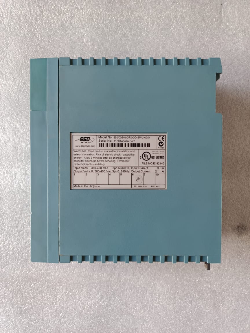 SSD 650/005/400/F/00/DISP/UK/0/0 AC Drive 2A 3-Phase – Industrial Variable Frequency Drive (VFD) for Precision Motor Control thumbnail 5
