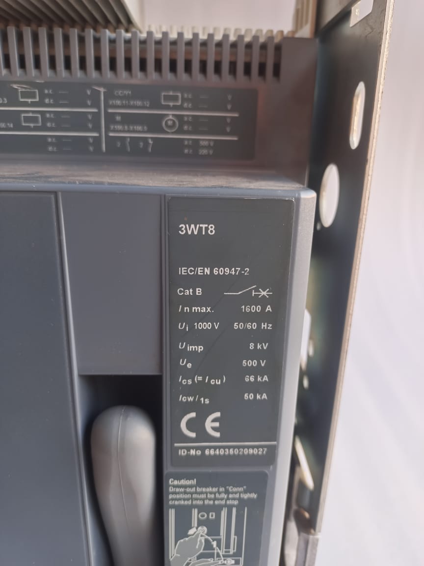 Siemens 3WT8161-6AA03-5AB2 1600A 3-Pole Air Circuit Breaker – High Performance Industrial ACB thumbnail 3