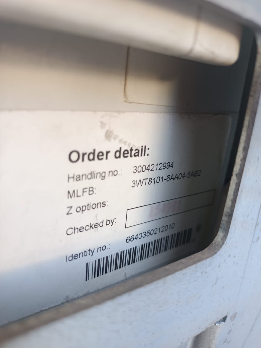 Siemens 3WT8 1000A 3-Pole Air Circuit Breaker (ACB) – Model 3WT8101-6AA03-5AB2 | High Performance Power Protection Solution thumbnail 10