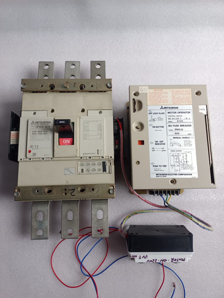 Mitsubishi NF800-SEW 800A Motorised MCCB 440V | Motor Mechanism Operated Molded Case Circuit Breaker thumbnail 11
