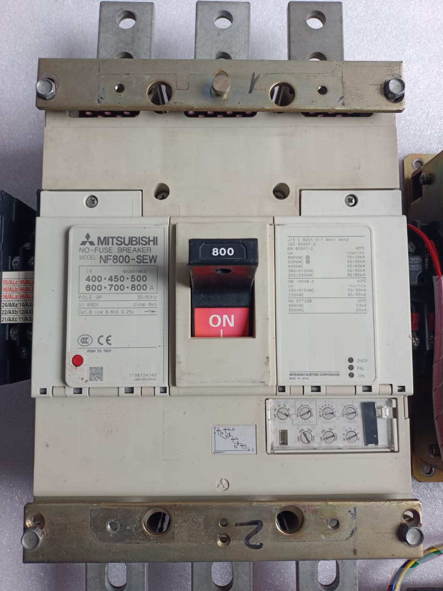 Mitsubishi NF800-SEW 800A Motorised MCCB 440V | Motor Mechanism Operated Molded Case Circuit Breaker thumbnail 13