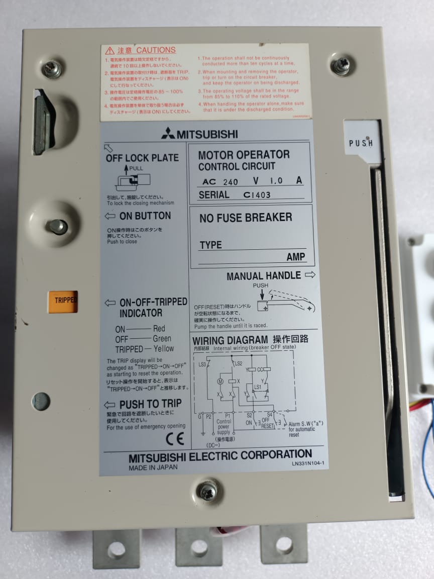 Mitsubishi NF800-CS Motor Mechanism 800A MCCB (NF800-SEW) – Motorised MCCB 440V thumbnail 5