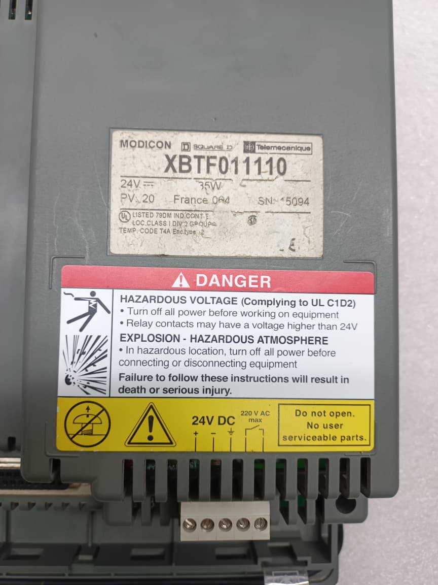 Telemecanique Modicon XBTF011110 HMI Touch Panel | Industrial Operator Interface Display thumbnail 5