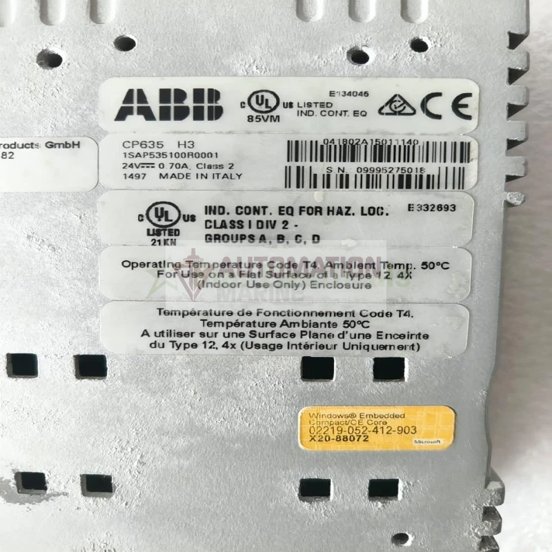 ABB 1SAP535100R0001 CP635 H3 Touchscreen Industrial HMI thumbnail 8