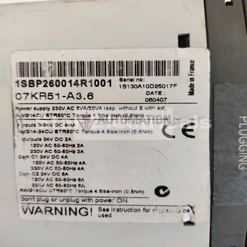 ABB 1SBP260014R1001 Advant Controller thumbnail 2